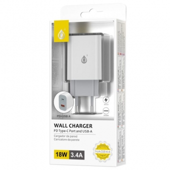 Wall charger  OnePlus QC 3.0 USB-A+PD USB-C 18W 3.4A 