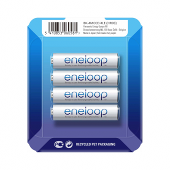 Eneloop HR03 750 mAh (AAA) + case 