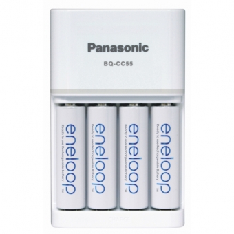 Baterijų įkroviklis Panasonic + 4xAA 2000 mAh Ni-MH Eneloop 