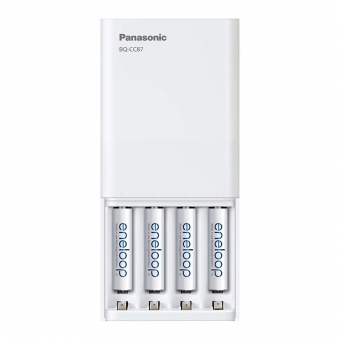 Baterijų įkroviklis (powerbank) Panasonic CC87 + 4 x AA 2100 mA 