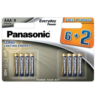 Panasonic Everyday LR03 (AAA) 6+2 