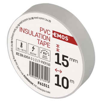 PVC insulation tape EMOS 15/10 (white) 