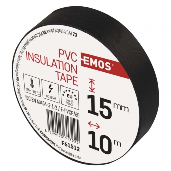 PVC insulation tape EMOS 15/10 (black) 