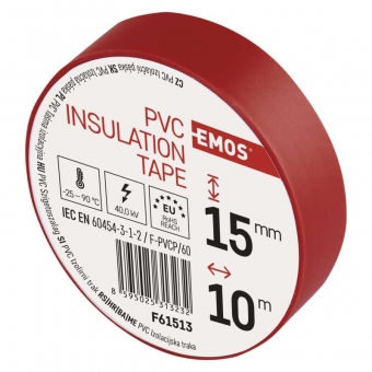 PVC insulation tape EMOS 15/10 (red) 