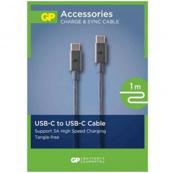 Cable GP USB-C - USB-C 1m 3A 