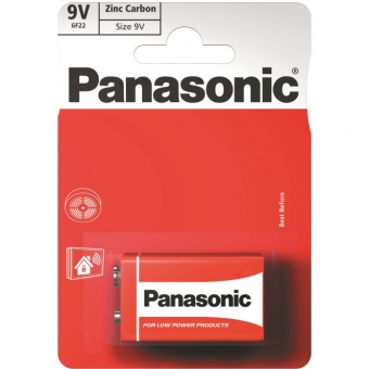 Panasonic Red Zinc 6F22 (9V) 
