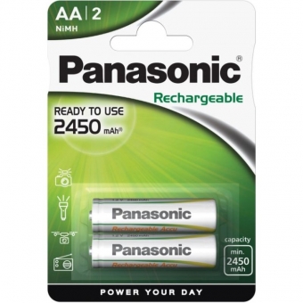 Akum. Panasonic Ready to Use HR6 2450 mAh (AA) 
