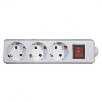 Socket (3) with switch 