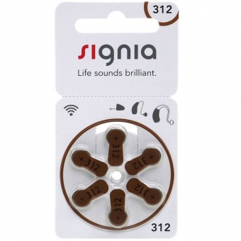 Battery for hearing aid Signia 312AE 