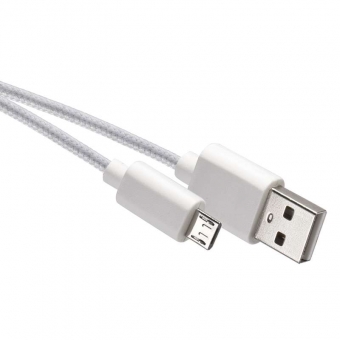 Cable USB 2.0 A/M - micro B/M 1m (white) 