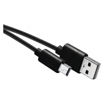 Cable USB 2.0 A/M - mini B/M 2m (black) 