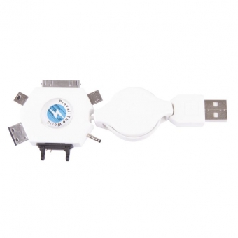 Laidas USB 2.0 A/M - MULTI/M 0.8m 