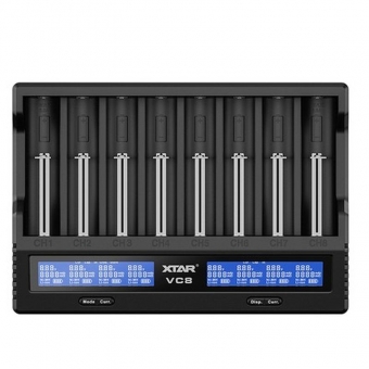 Battery chargerXTAR VC8 Li-Ion/NiMh 18650/26650 USB-C 