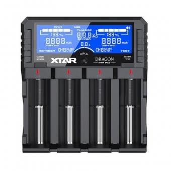 Battery charger VP4 PLUS Dragon Li-Ion/NiMh/NiCD 18650 AC/DC with cables for testing 