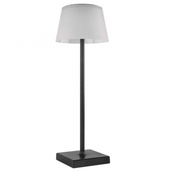 LED desk lamp KATIE, rechargeable, black 