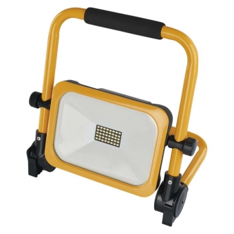 Rechargeable LED floodlight, 6600 mAh, 2000 lm cool white light, yellow 